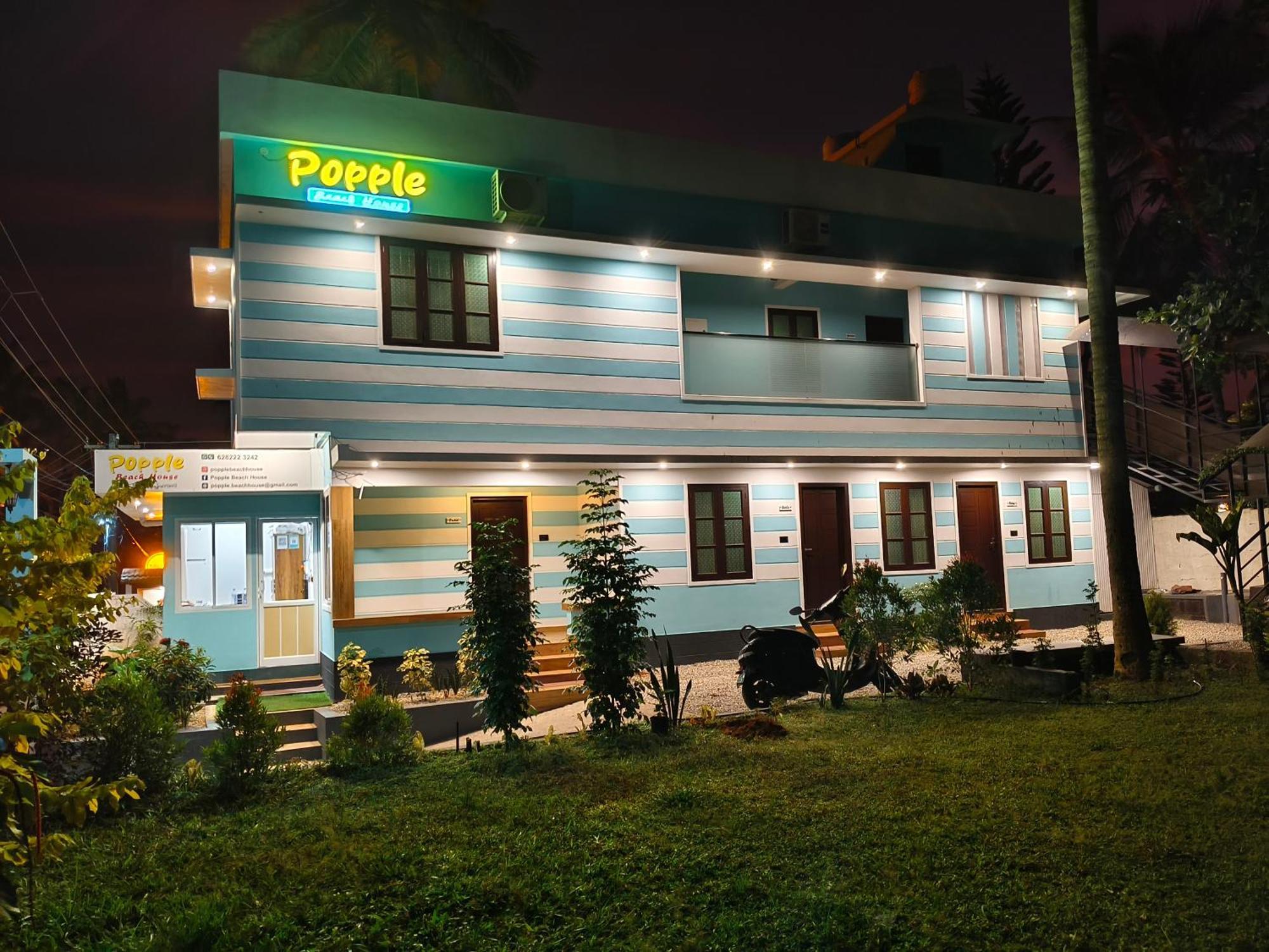Popple Beach House Varkala Buitenkant foto